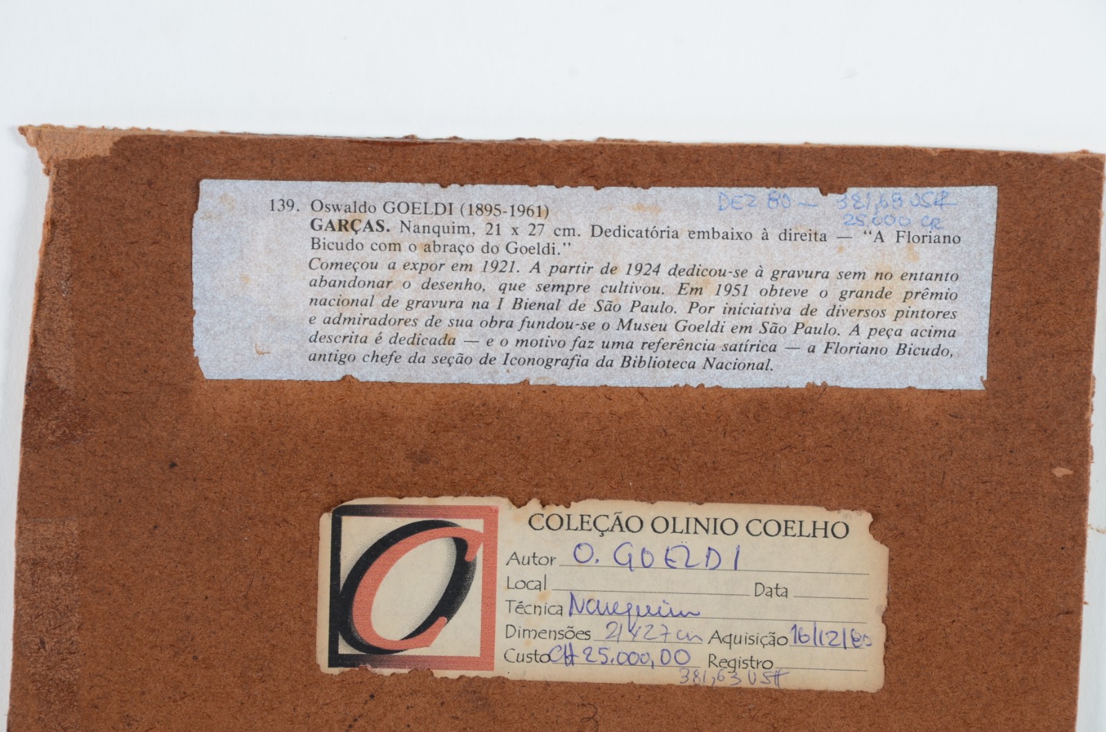 Oswaldo Goeldi (1895-1961), Garças - foto 5 de 5