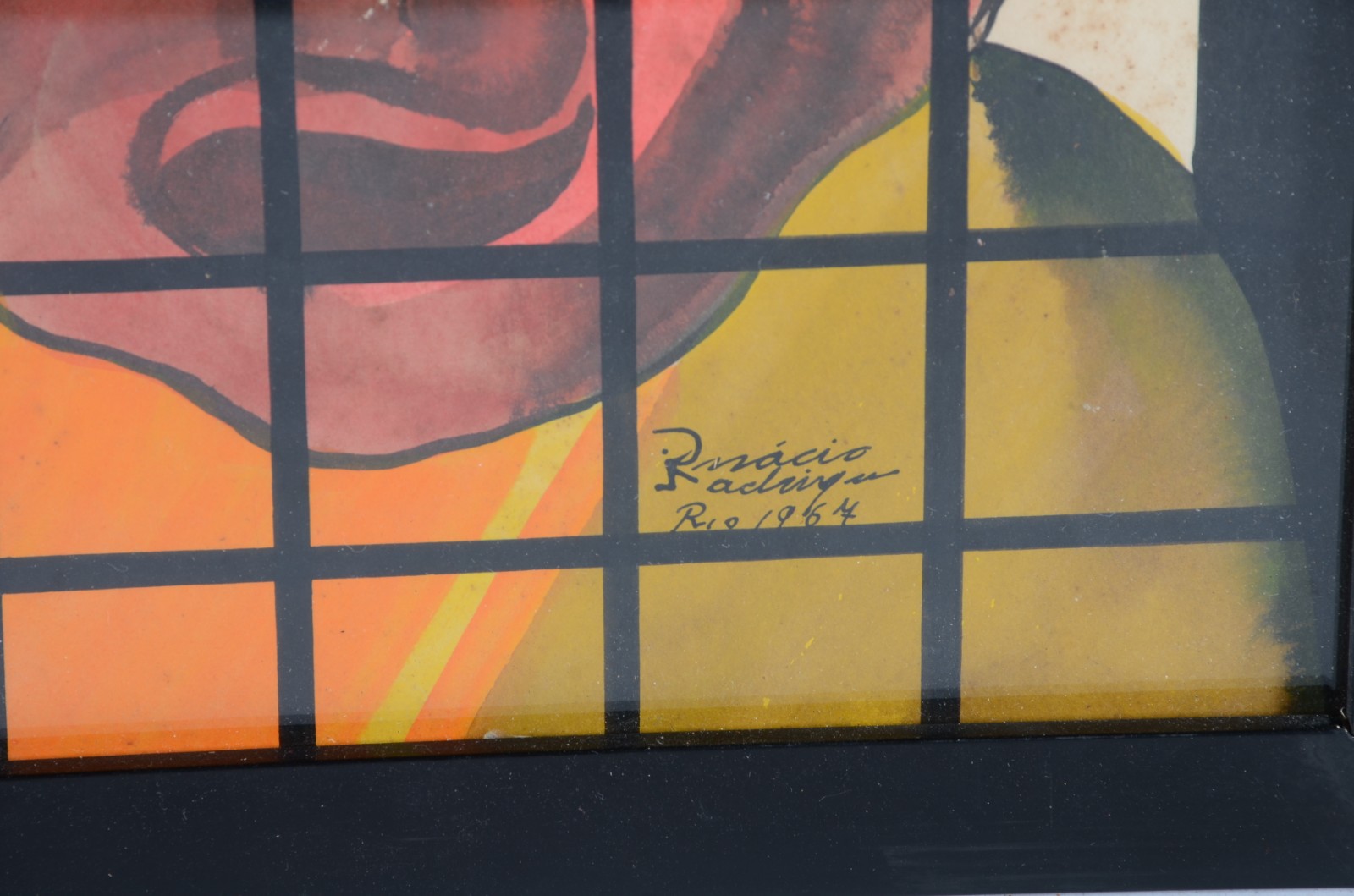 Óleo sobre placa. Datado 1964. - foto 3 de 4