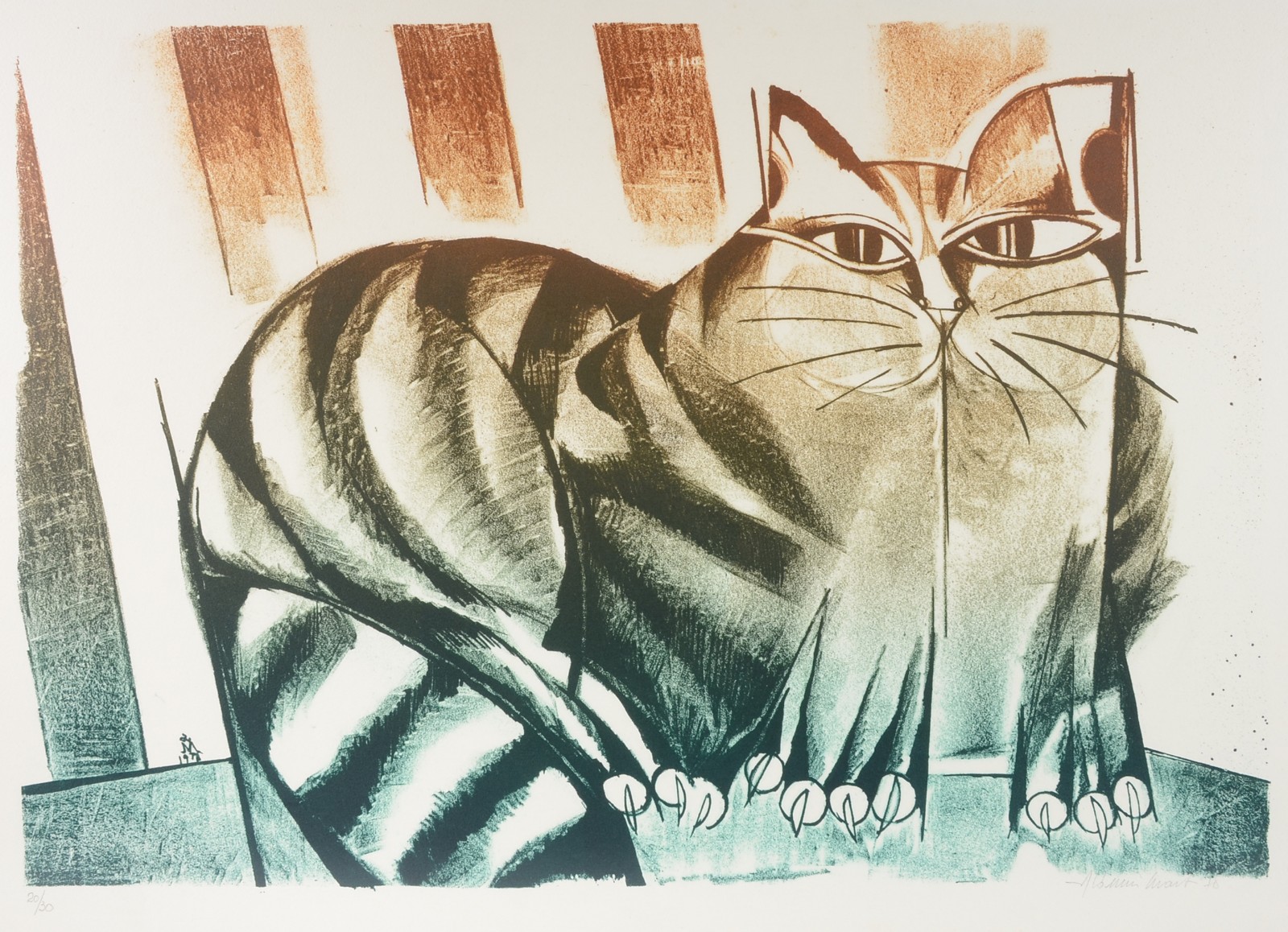 Aldemir Martins (1922-2006), Gato - foto 1 de 5