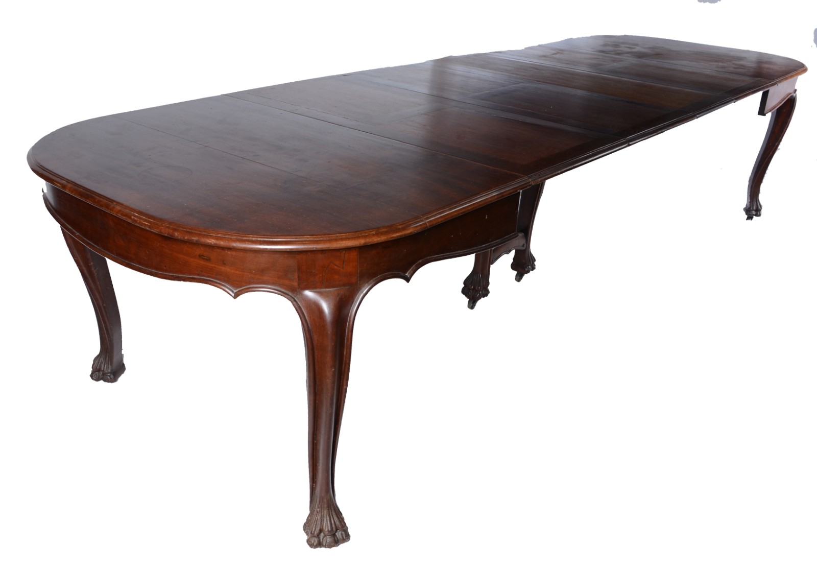 Belíssima mesa de jantar de madeira nobre, tampo oval com quatro... - foto 2 de 8