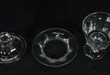 Antiga compoteira com presentoir de cristal Bac... - Antiga compoteira com presentoir de cristal Bacarat lapidação harcourt. Não apresenta marcas da cristallerie.