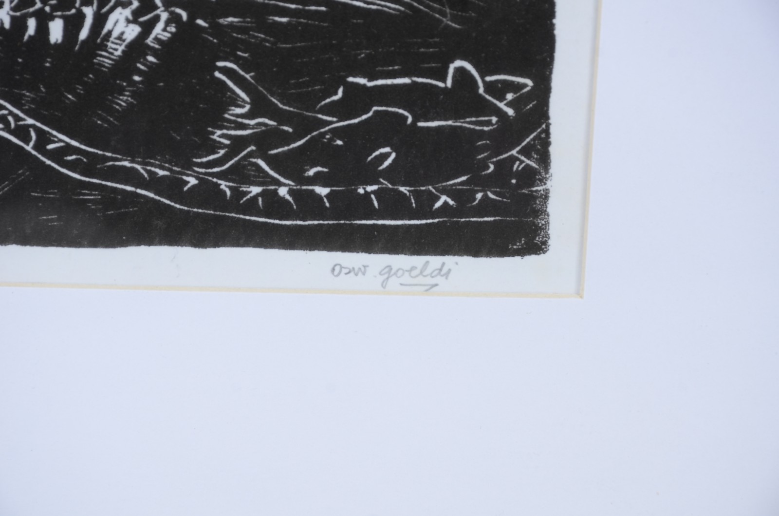 Oswaldo Goeldi (1895-1961), Pescadores Puxando a rede - foto 3 de 4