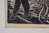 Percy Lau (1903-1972), Cana de Açúcar - Xilogravura - tiragem 12/20.