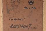 Alexandre Rapoport (1929), O Músico - Óleo sobre eucatex. Datado 2000.