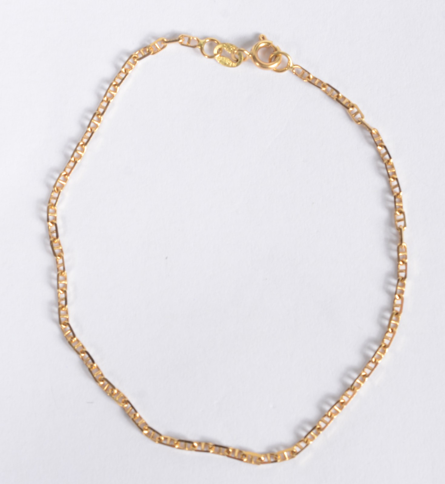Pulseira de ouro 18 k., contraste 750 mls. (Por motivos de segurança... - foto 1 de 3