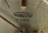 Aureole,  - Relógio com caixa de ouro 18 k., 17 rubis. Mostrador solto. (Por motivos de segurança a peça não se encontra na<br>loja).