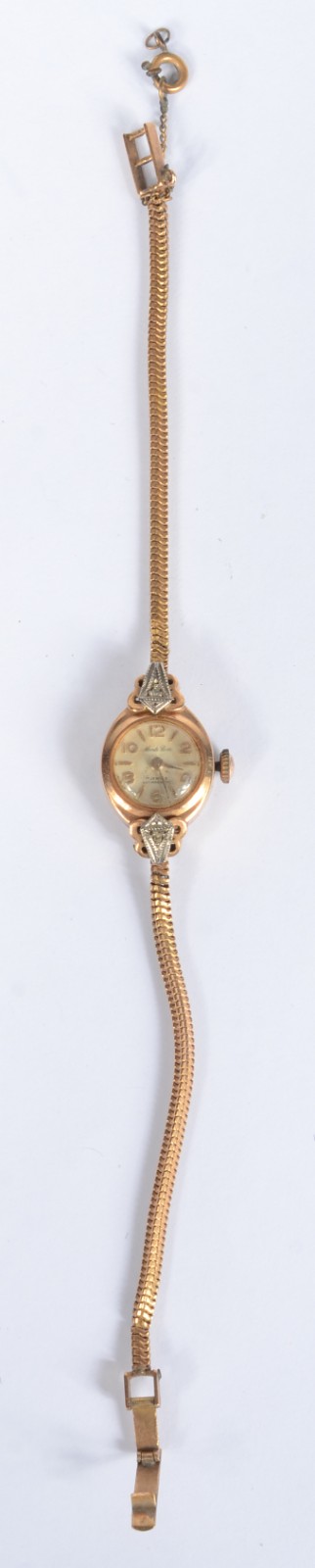 Relógio feminino de ouro 18 k., Monte Rosa. Desgastes no mostrador... - foto 1 de 5