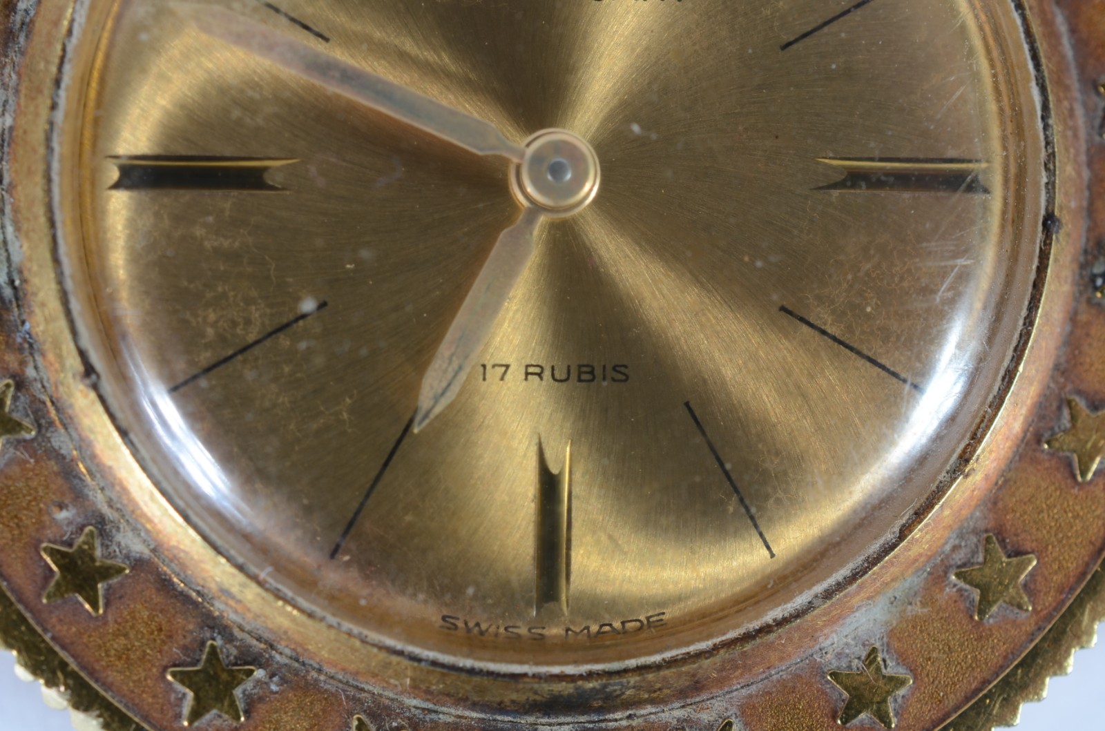 Antigo relógio de bolso Robert Cart em plaque d'or, 17 rubis. Do lado... - foto 4 de 5