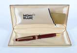 Montblanc (1906),  - Caneta esferográfica, Meisterstuck na cor vinho com detalhes dourados. No estojo.