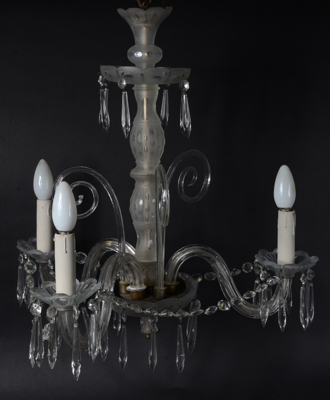 Lustre para 3 luzes de cristal. - foto 2 de 3