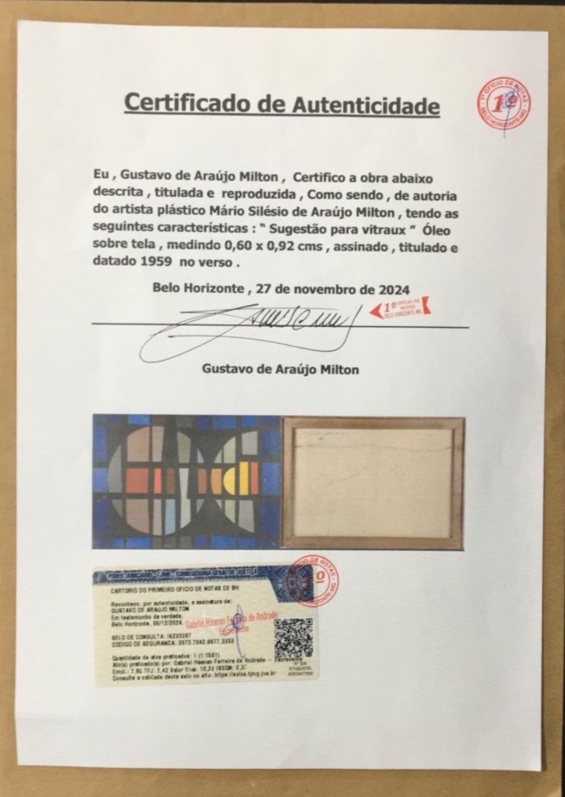 Mário Silésio (1913-1990), Sugestão para Vitraux - foto 8 de 8