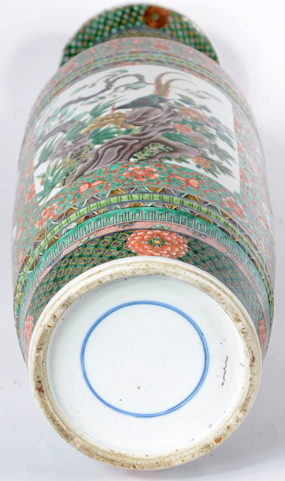 Grande vaso de porcelana chinesa, esmaltes da família verde... - foto 8 de 9