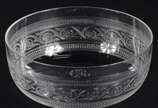 Saint Louis (1586),  - Conjunto com 8 lavandas de cristal francês Saint Louis lavrados com guirlandas. Um deles bicado.