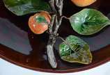 Grande prato de cerâmica portuguesa  decorada c... - Grande prato de cerâmica portuguesa  decorada com frutos em relevo e policromia.