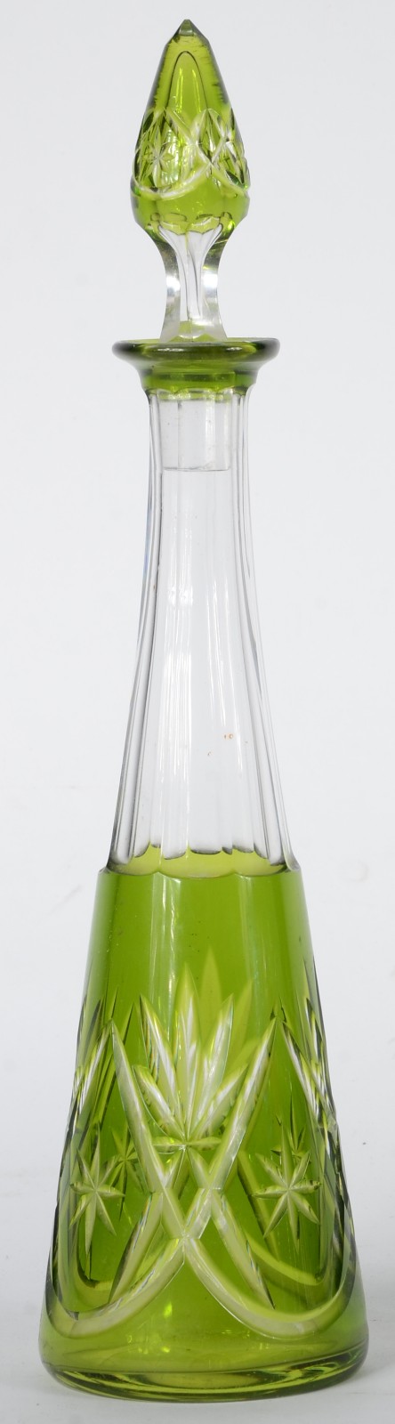 Conjunto com licoreira e 6 taças de cristal lapidado doublé em... - foto 3 de 8