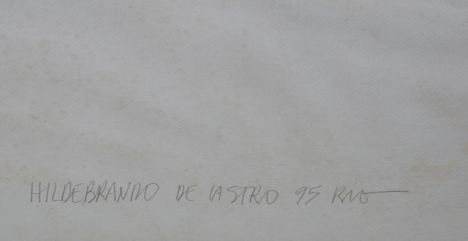 Pastel sobre papel. Datado 95. Pequenos pontos de fungo. - foto 3 de 6