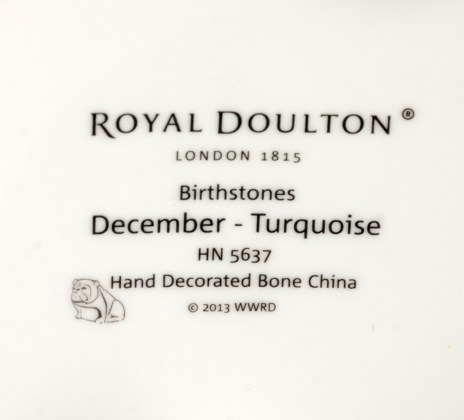 Royal Doulton (1815), December - turquoise - foto 8 de 8