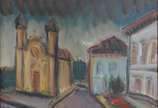 Carlos Bracher (1940), Igreja São Francisco de ... - Óleo sobre tela. Datado 1982.