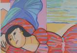 Cícero Dias (1907-2003), Mulher Deitada - Serigrafia - tiragem 102/200.