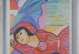 Cícero Dias (1907-2003), Mulher Deitada - Serigrafia - tiragem 102/200.