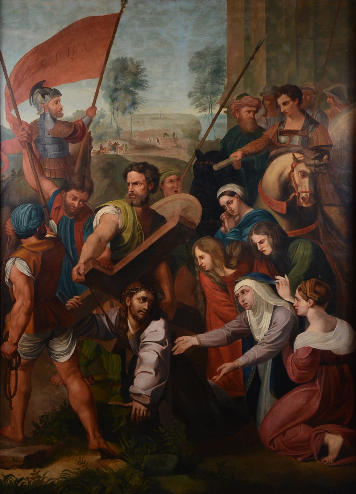 Escola europeia, Jesus carregando a cruz - foto 1 de 6