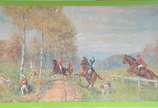 Angelo Cannone (1899-1992), Caçada Inglesa - Óleo sobre tela.