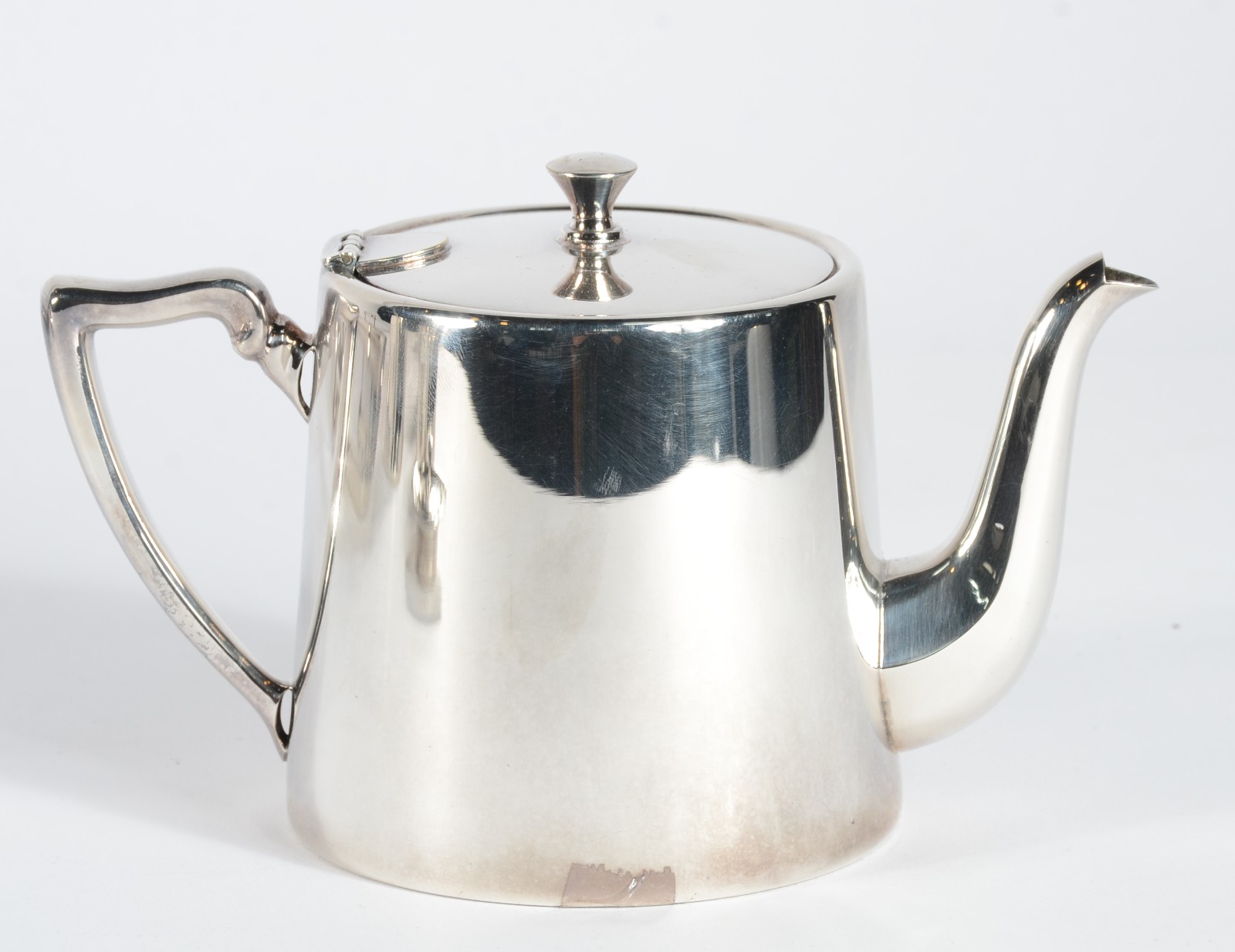 Baixela de chá e café de metal prateado, composto de: dois bules... - foto 4 de 5