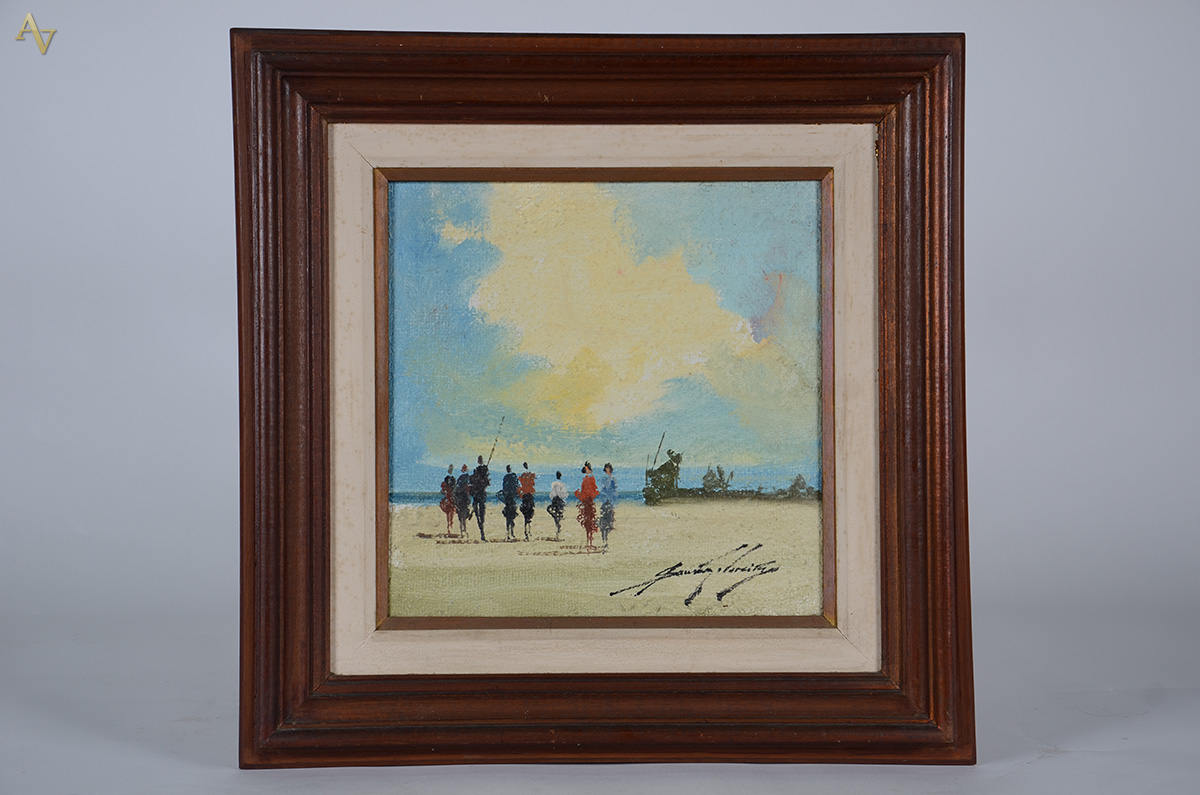 SANSÃO PEREIRA (1926 - 2014) - Figuras - ost - 30 x 30 - foto 1 de 3