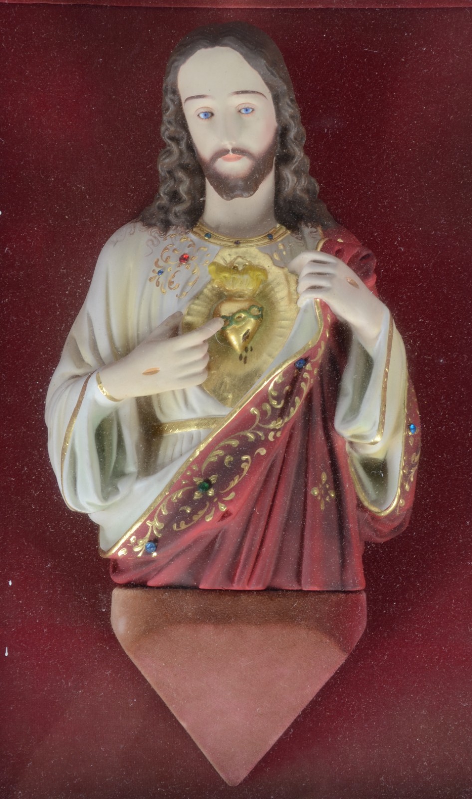 Sagrado coração de Jesus com moldura. - foto 2 de 3