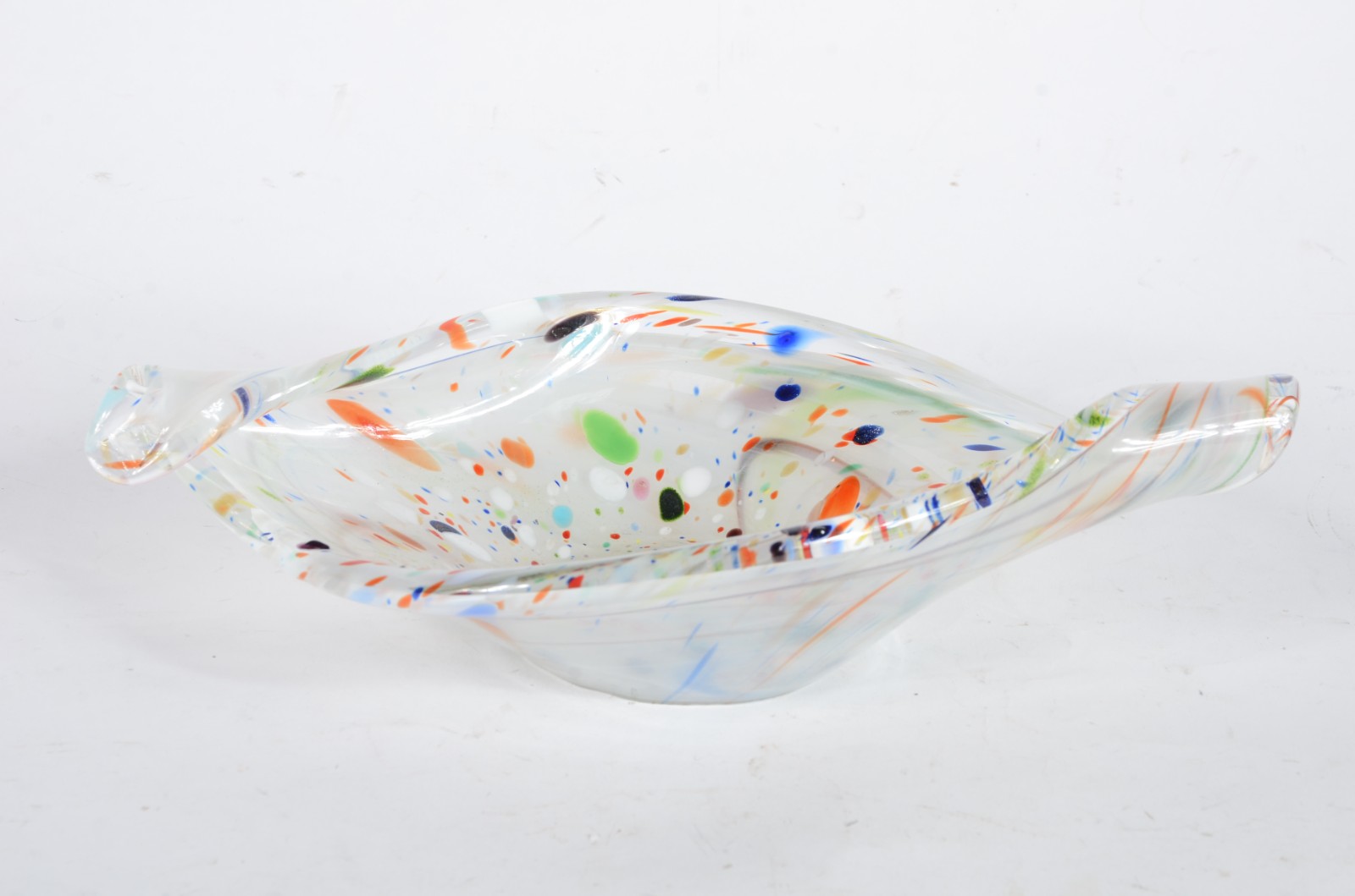 Bowl de vidro decorativo colorido. - foto 1 de 6
