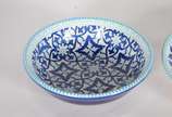 Cerámica Del Río Salado (1969),  - Duas peças de cerâmica espanhola, sendo um prato e um bowl.