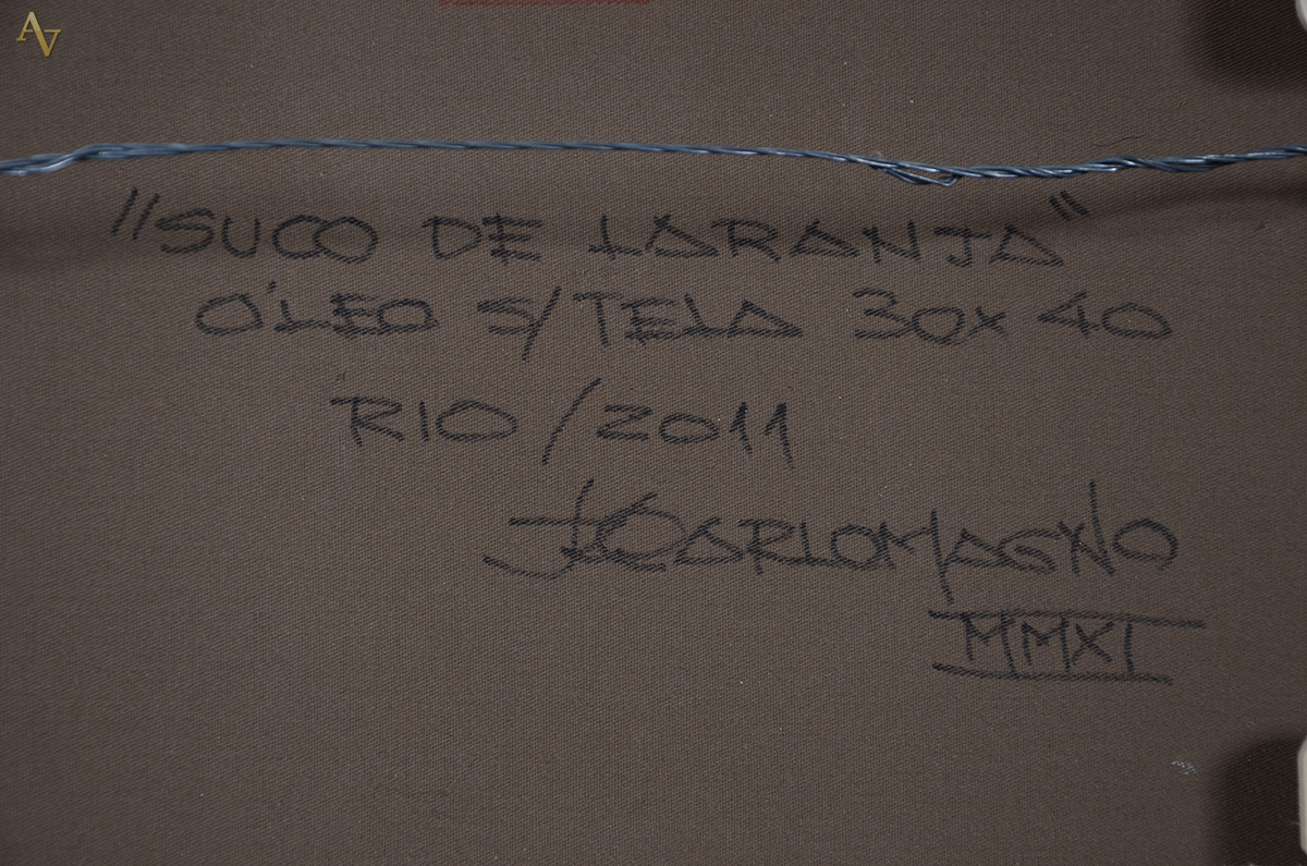 JOSÉ LUIZ CARLOMAGNO (1949) - Suco de Laranja - ost - 30 x 40 - foto 4 de 4