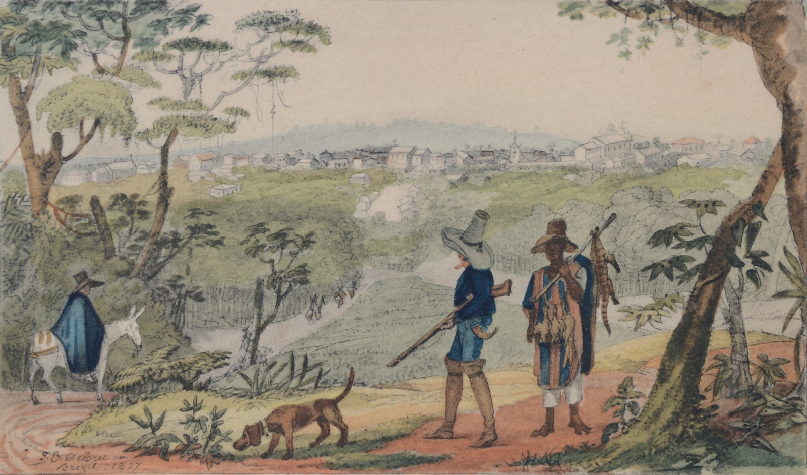 Jean-Baptiste Debret (1768-1848), Vue de la Ville D'Itu - foto 1 de 5