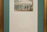 Jean-Baptiste Debret (1768-1848), Vue de la Vil... - Gravura - reprodução Debret. Brasil, 1827.