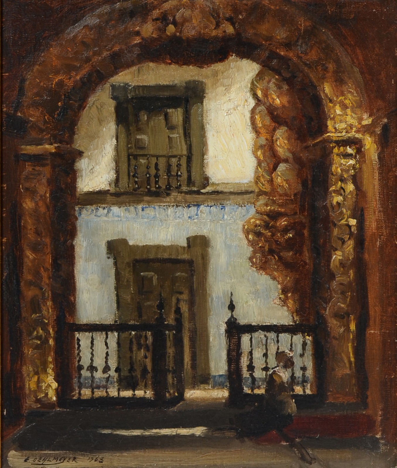 Edgard Oehlmeyer (1909-1967), Interior de Igreja - foto 1 de 4
