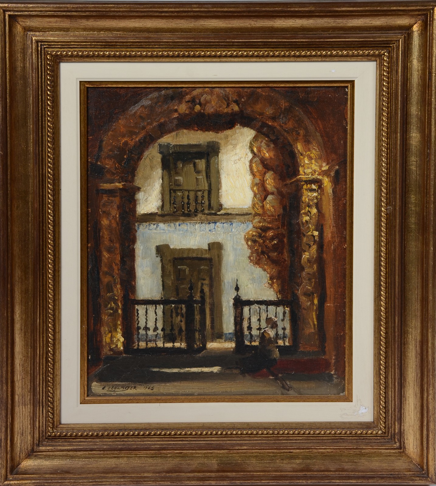 Edgard Oehlmeyer (1909-1967), Interior de Igreja - foto 2 de 4