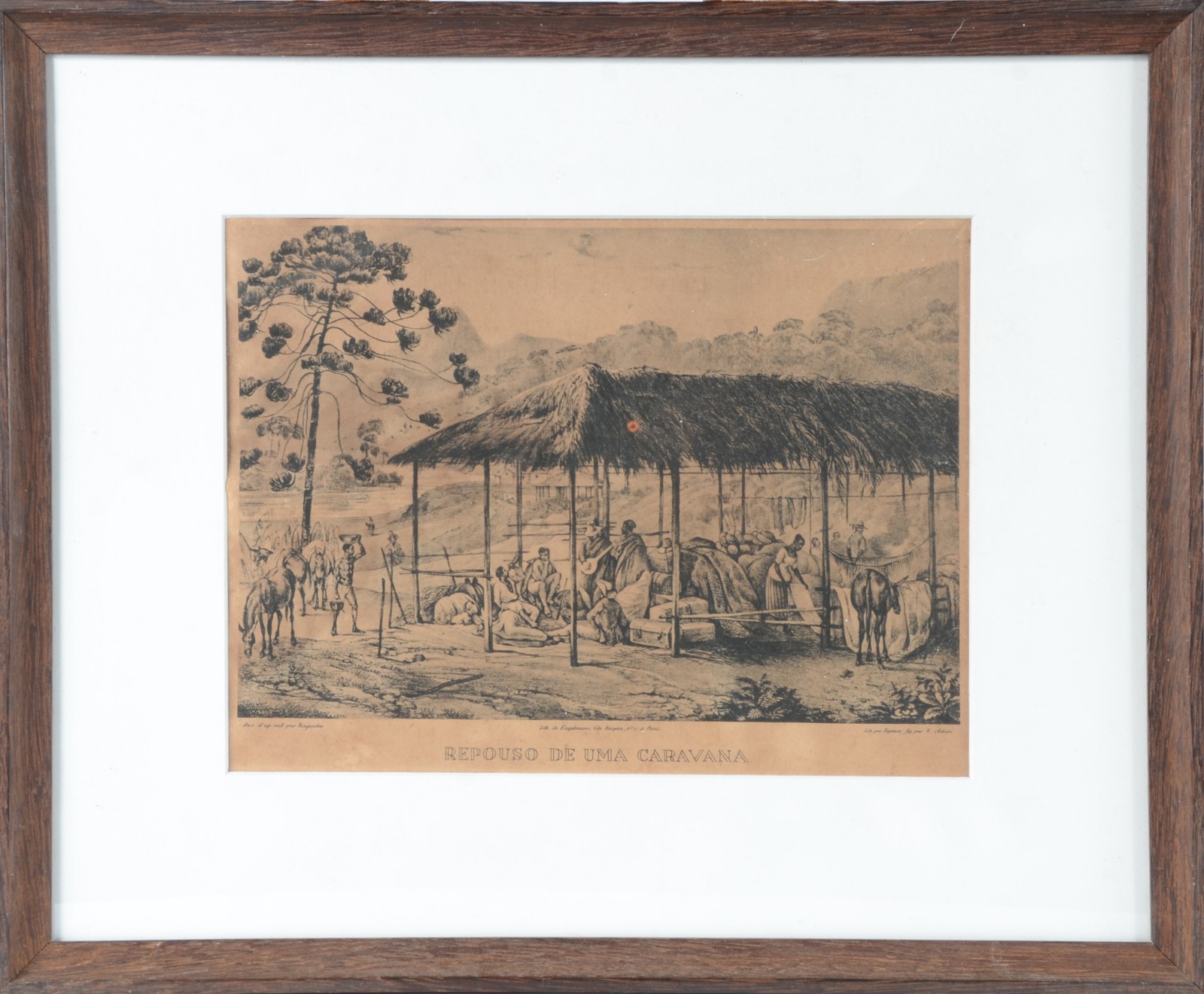 Rugendas (1802-1858), Repouso de uma Caravana - foto 2 de 6