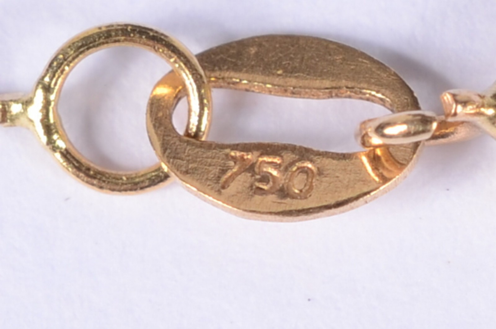 Colar estilo veneziano de ouro 18 k., contraste 750 mls. (Por motivos... - foto 4 de 6