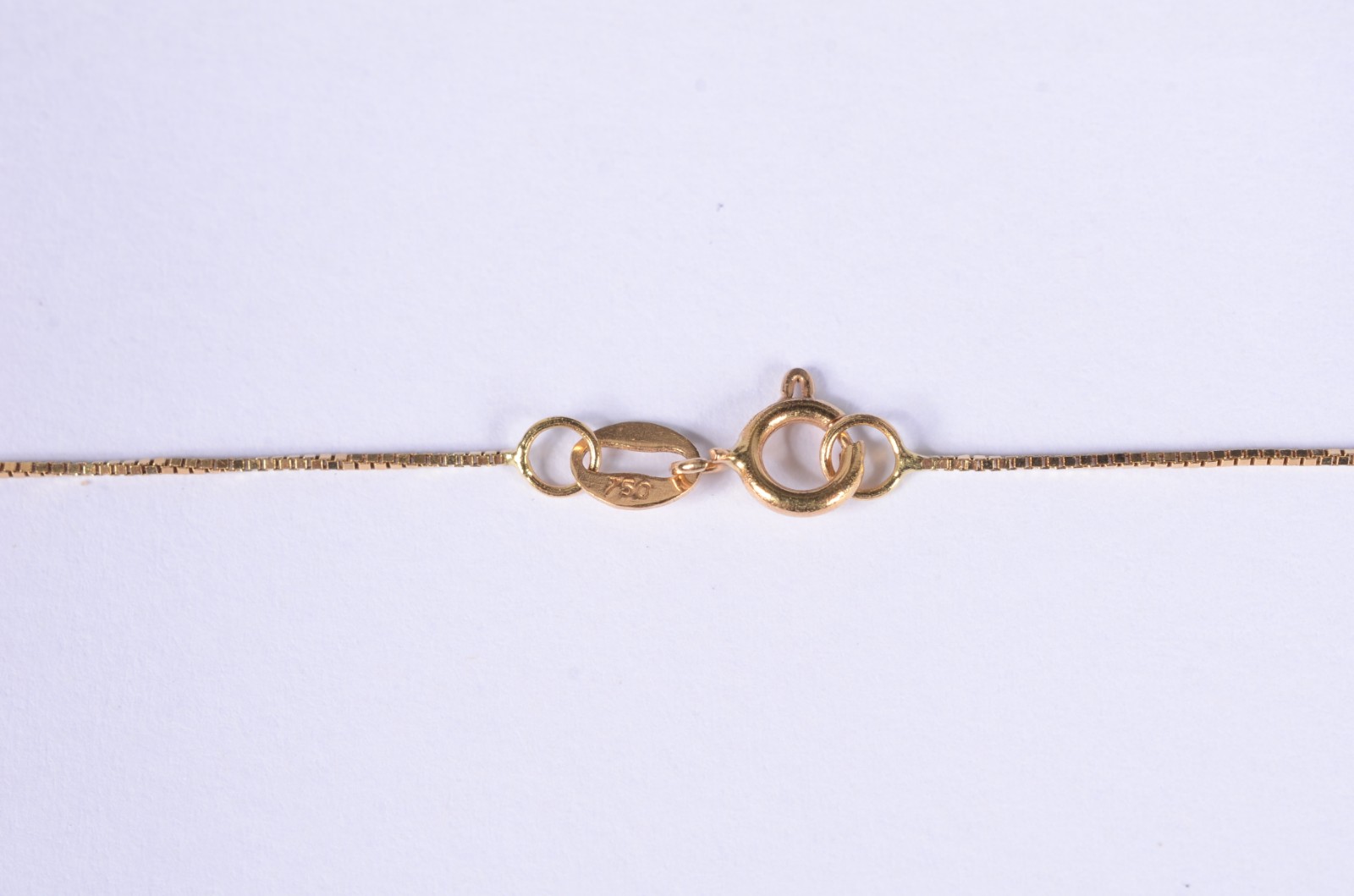 Colar estilo veneziano de ouro 18 k., contraste 750 mls. (Por motivos... - foto 5 de 6