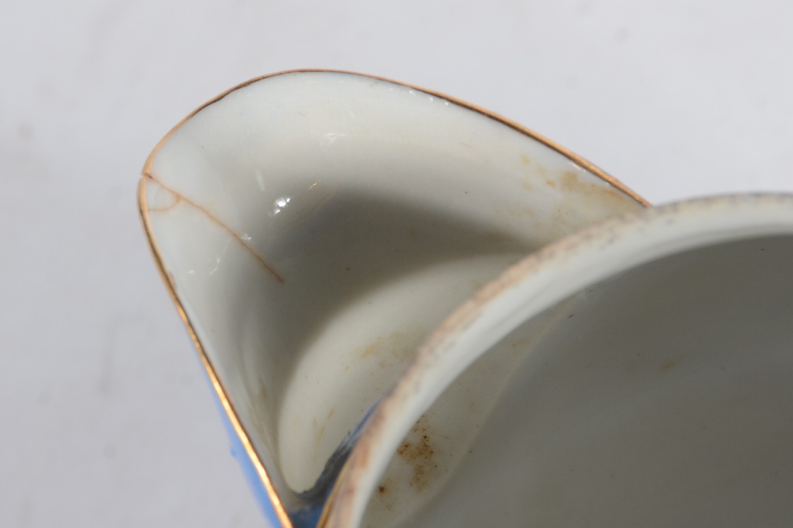 Aparelho de chá de porcelana oriental, detalhes em azul celeste com... - foto 8 de 10