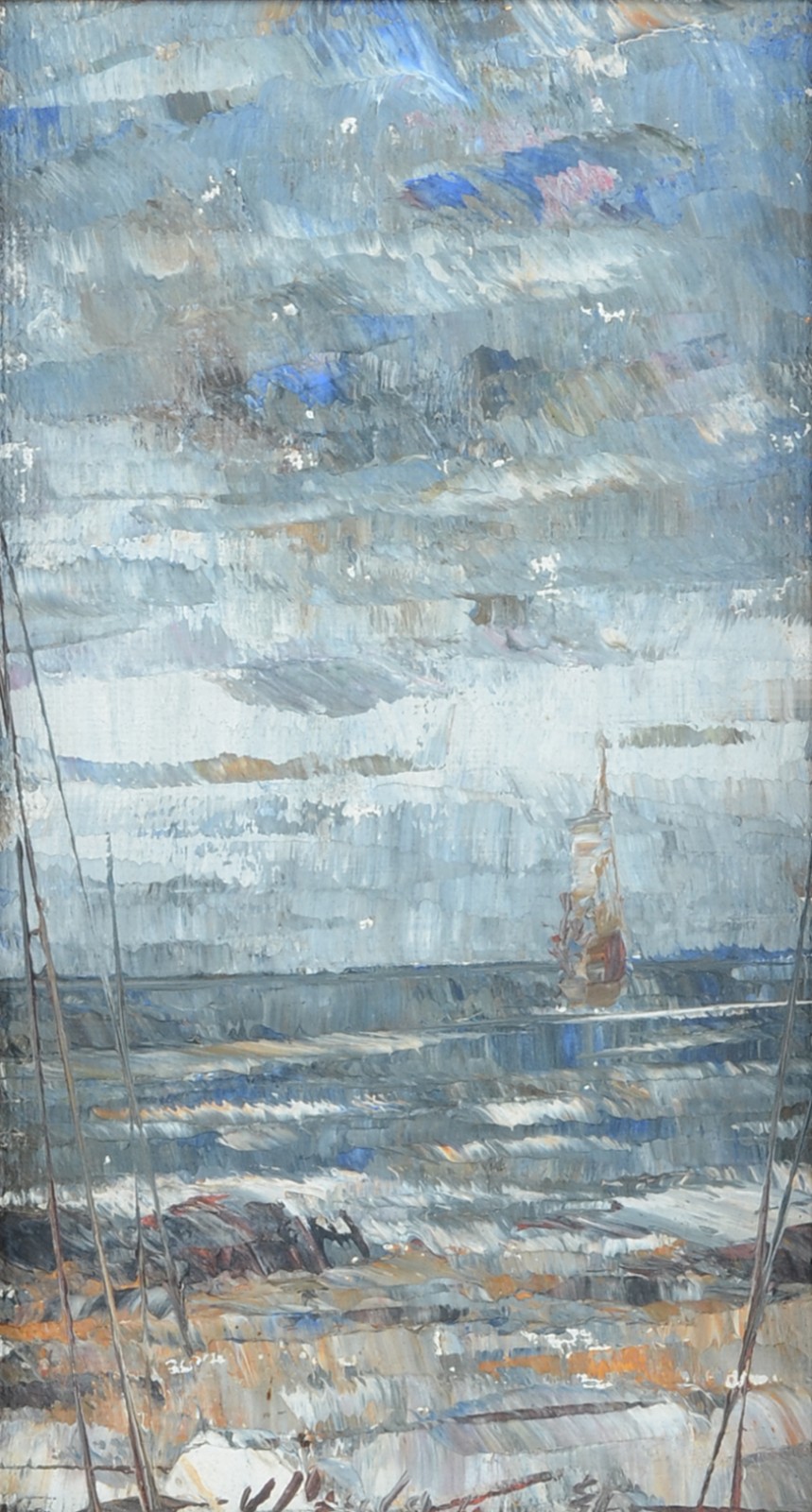 José Paulo Moreira da Fonseca (1922-2004), Barcos e Nuvens - foto 1 de 4