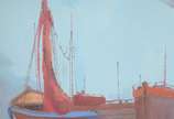 Sansão Pereira (1919-2014), Marinha - Óleo sobre tela.