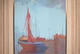 Sansão Pereira (1919-2014), Marinha - Óleo sobre tela.
