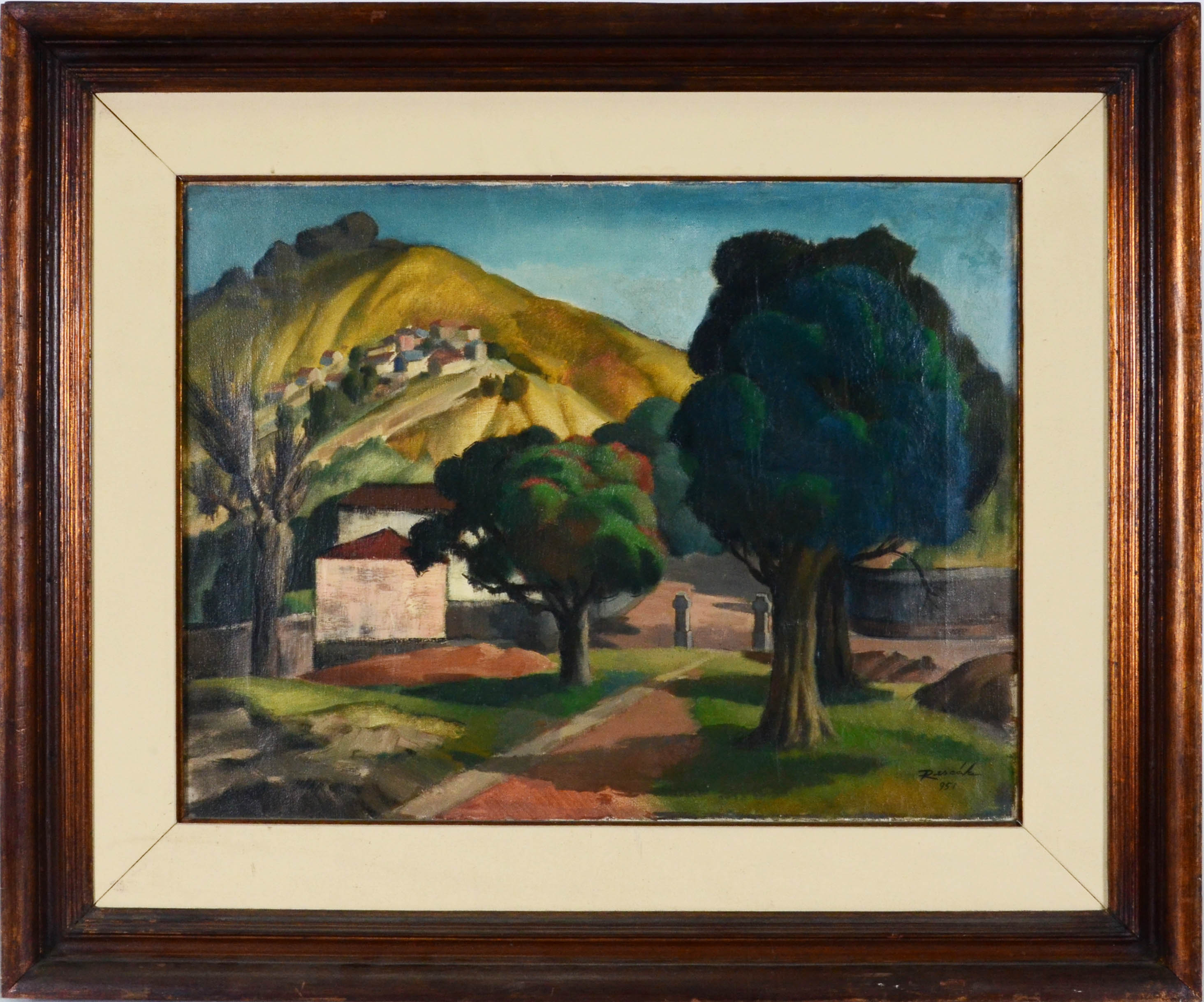 João José Rescala (1910-1986), Paisagem com casario - foto 1 de 3