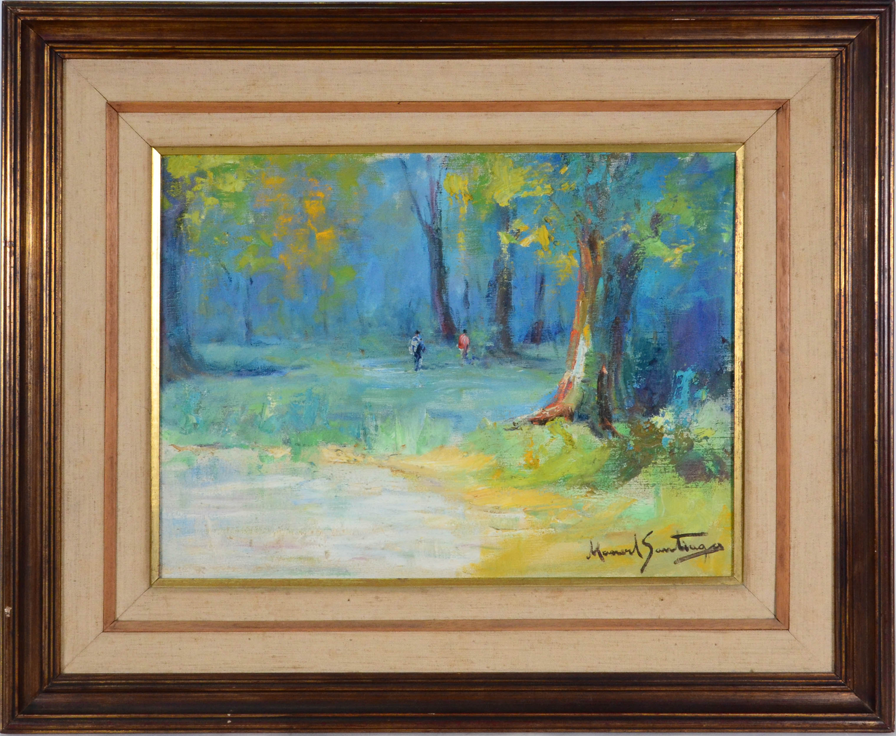 Manoel Santiago (1897-1987), Paisagem com figuras - foto 1 de 3