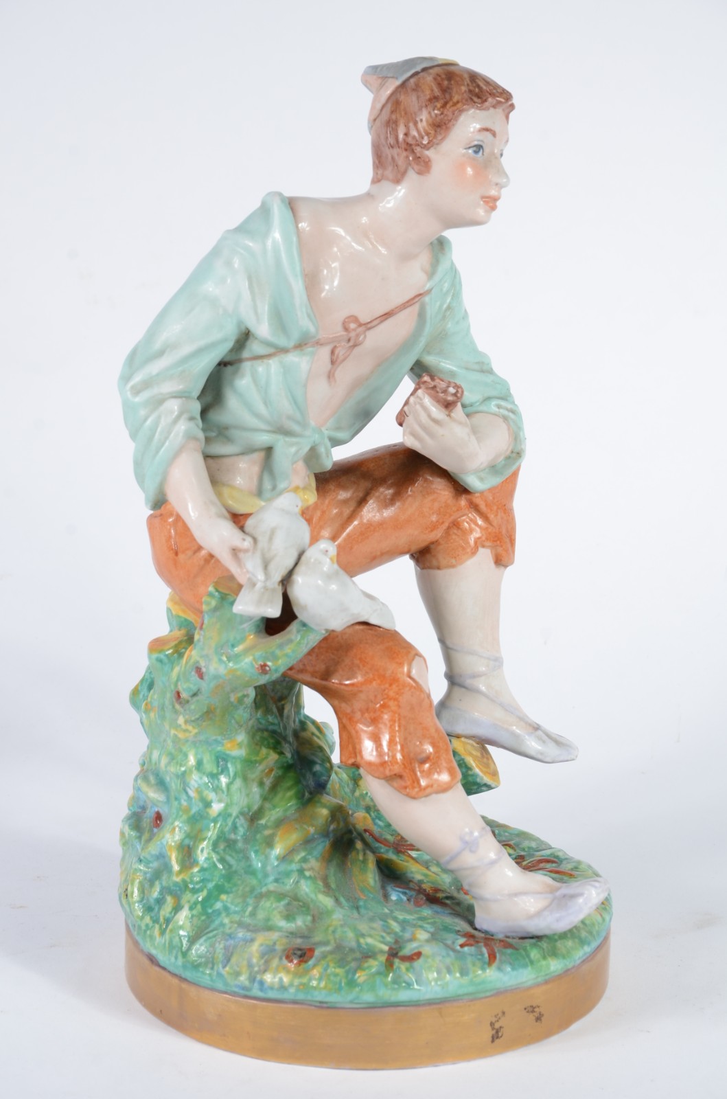 Escultura de porcelana espanhola policromada representando campones... - foto 4 de 9