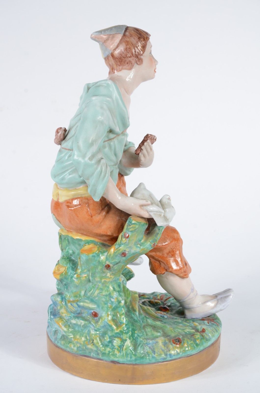 Escultura de porcelana espanhola policromada representando campones... - foto 5 de 9