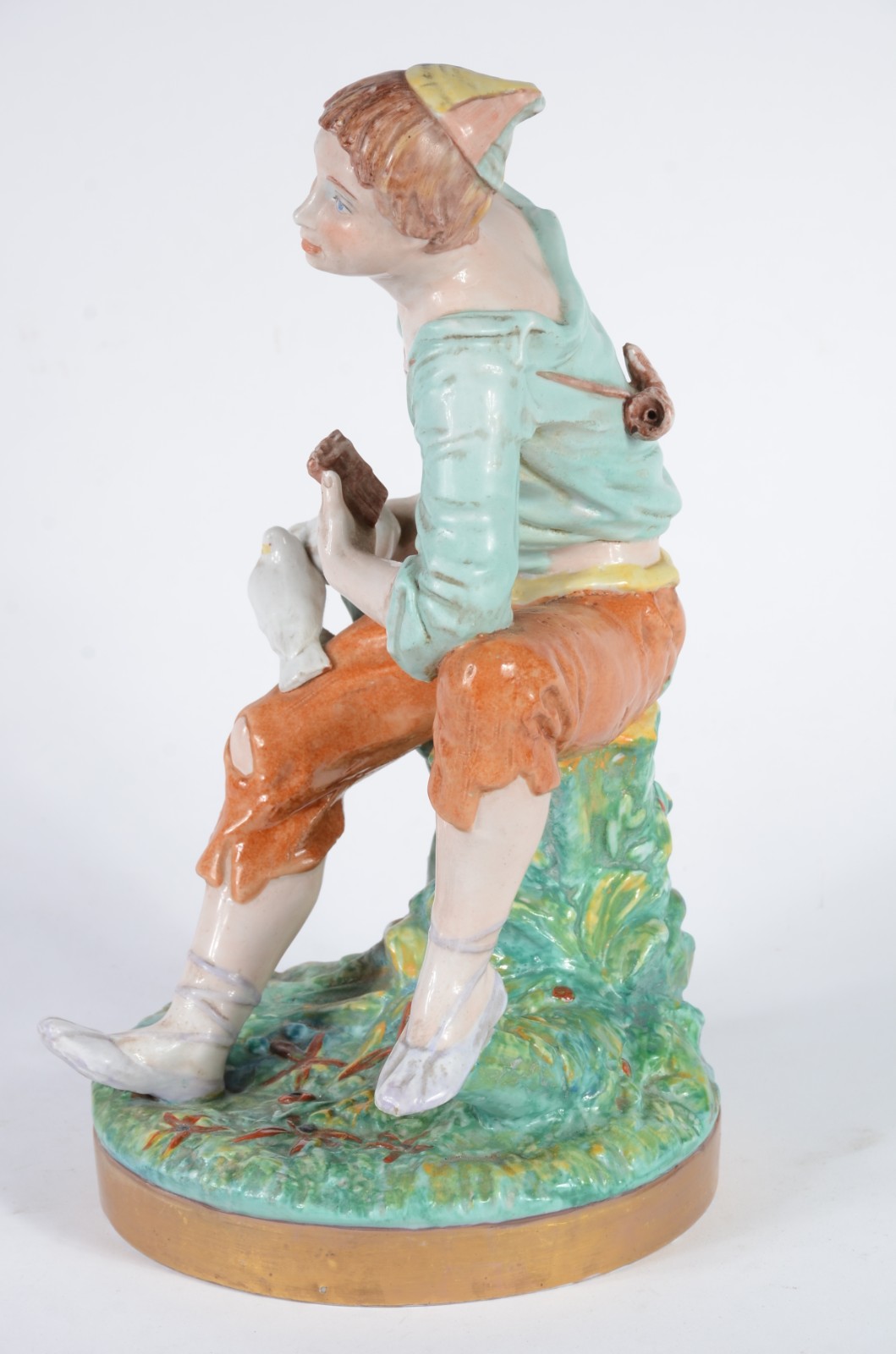 Escultura de porcelana espanhola policromada representando campones... - foto 8 de 9