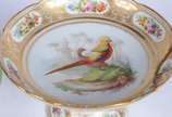 Conde de Nova Friburgo,  - Duas peças de porcelana europeia, sendo: fruteira que pertenceu ao serviço do Conde de Nova Friburgo,  Bernardo Clemente Pinto Sobrinho, decorada com 