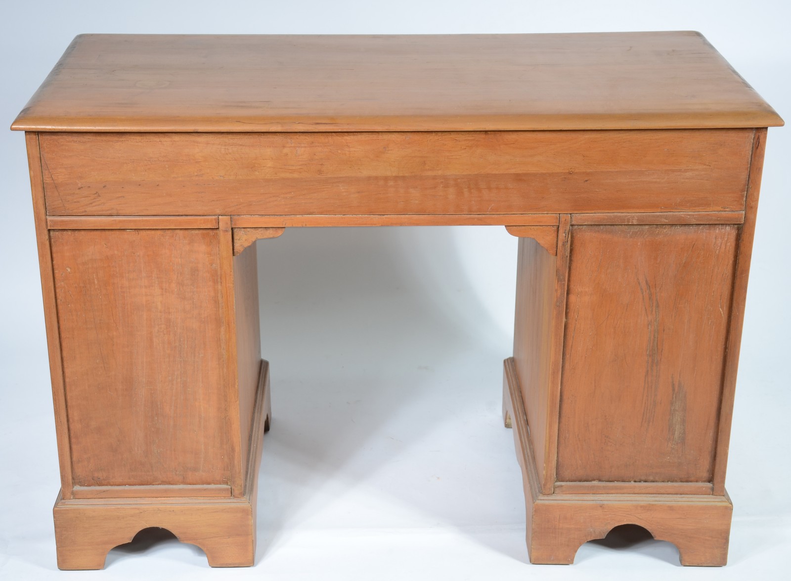 Mesa para escritório de madeira clara, gaveta central e 8 gavetas... - foto 10 de 10